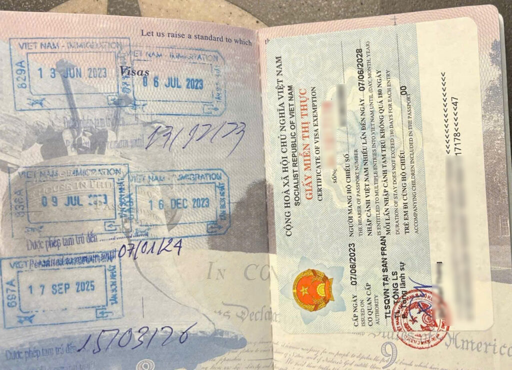 Miễn Thị Thực 5 năm