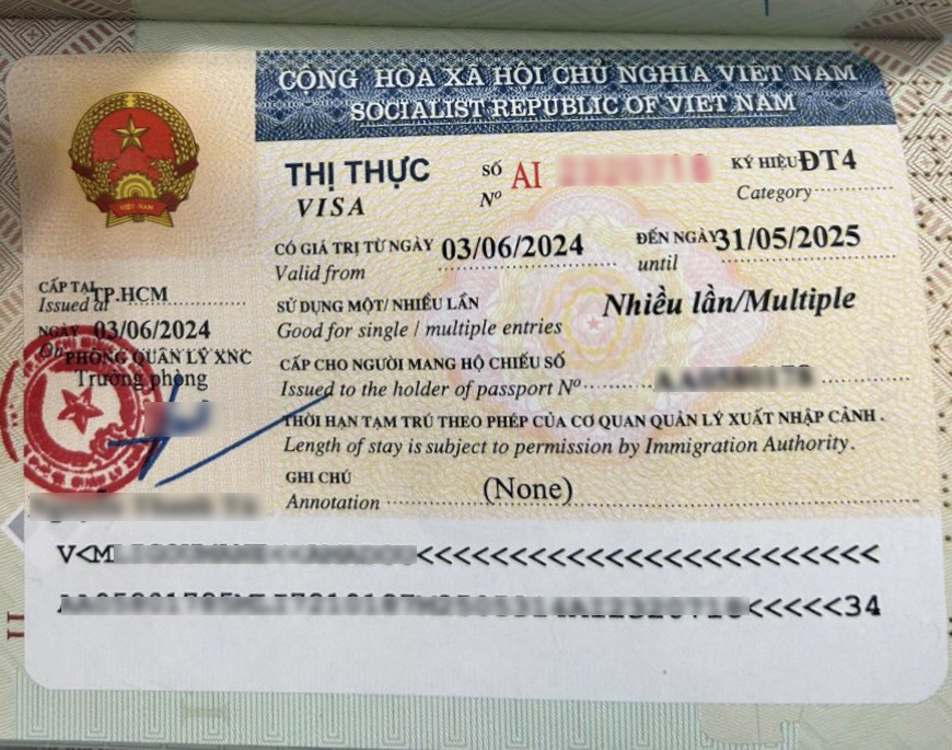 gia hạn visa Việt Nam tại Hồ Chí Minh