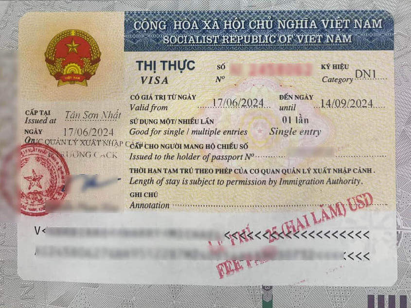 lệ phí visa Việt Nam cho người Canada