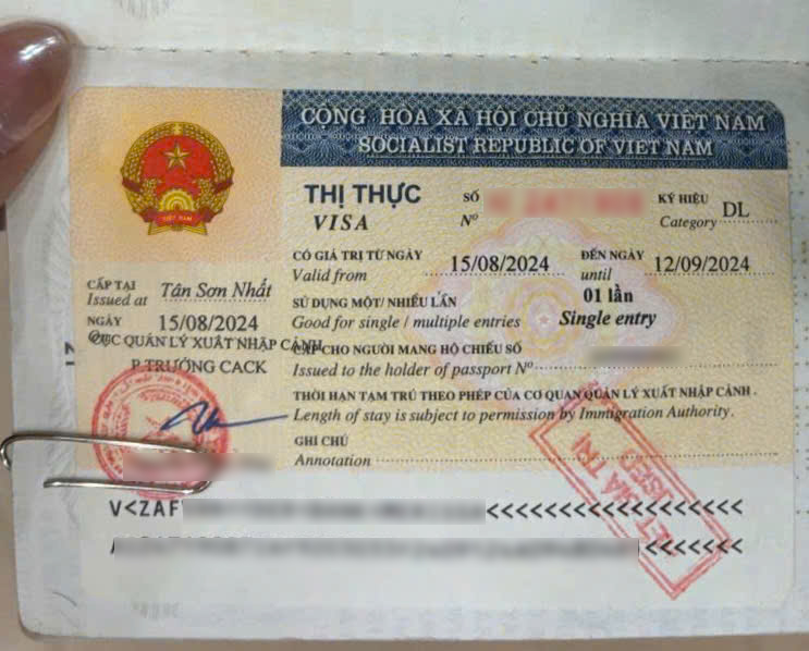 visa du lịch Việt Nam cho người Brasil