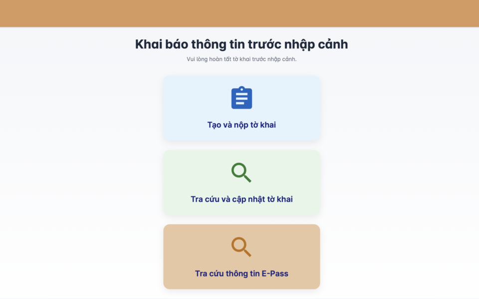 Hướng dẫn khai báo nhập cảnh Sân bay Tân Sơn Nhất