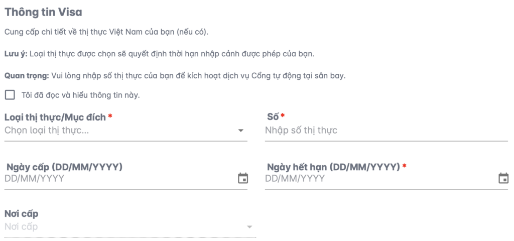 Hướng dẫn khai báo nhập cảnh Sân bay Tân Sơn Nhất